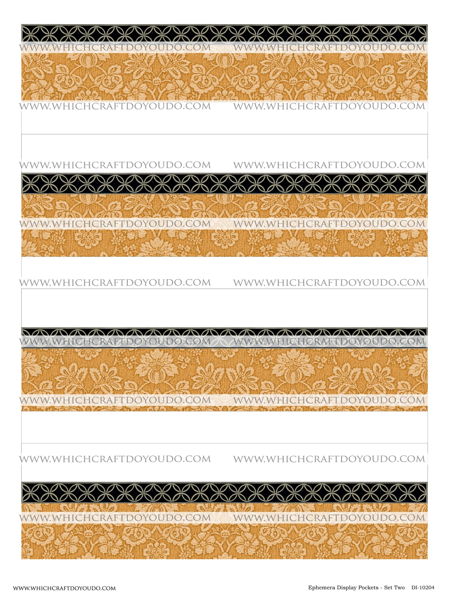 Ephemera Display Pockets - Set Two - DI-10204 - Digital Download