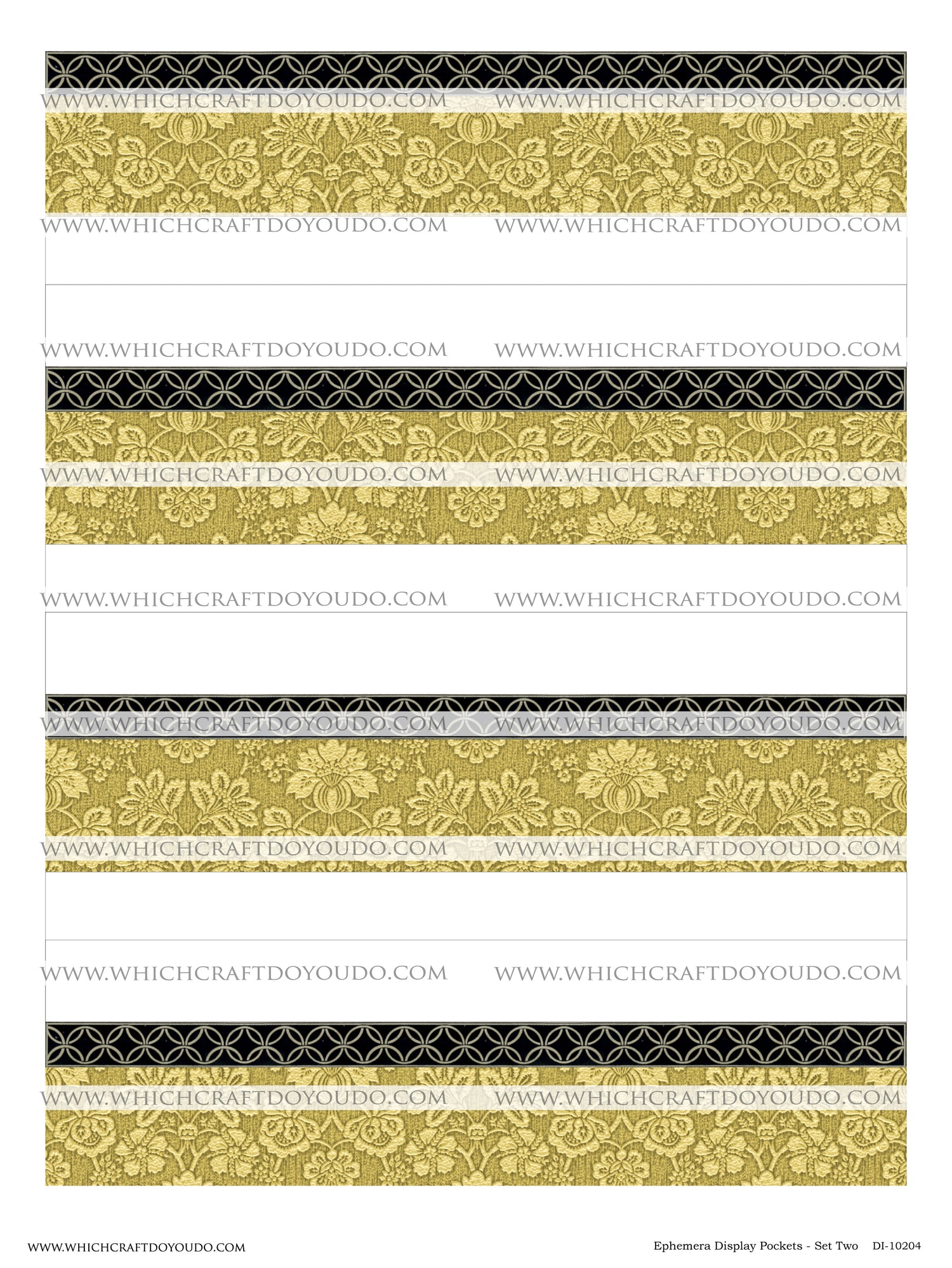 Ephemera Display Pockets - Set Two - DI-10204 - Digital Download