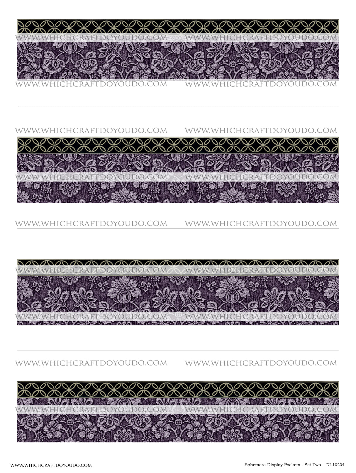 Ephemera Display Pockets - Set Two - DI-10204 - Digital Download