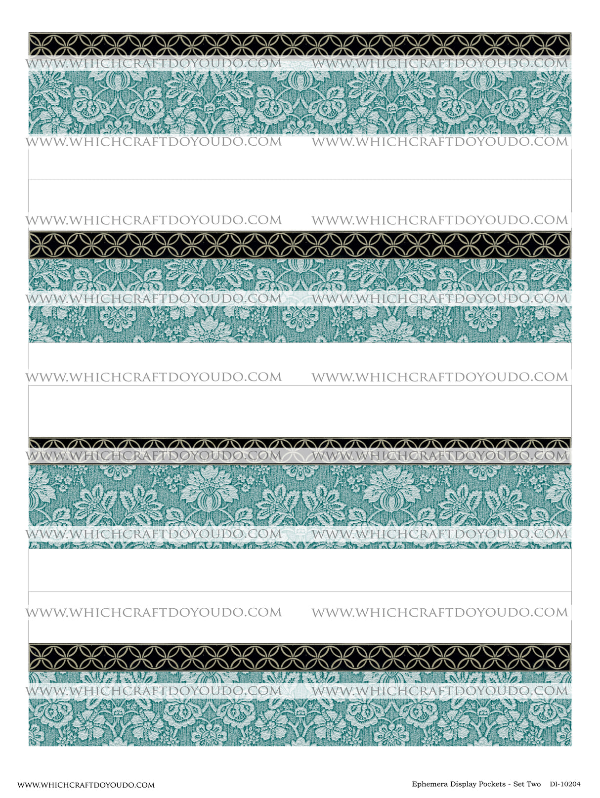 Ephemera Display Pockets - Set Two - DI-10204 - Digital Download