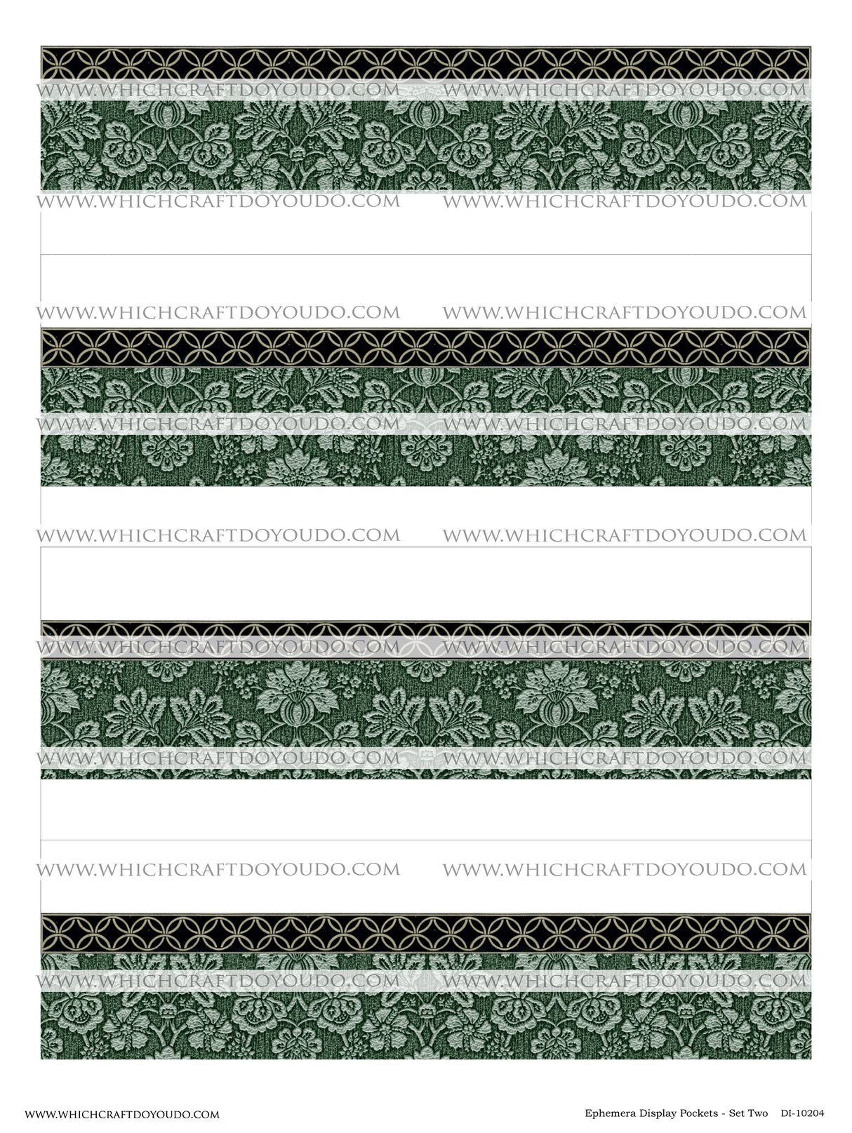 Ephemera Display Pockets - Set Two - DI-10204 - Digital Download