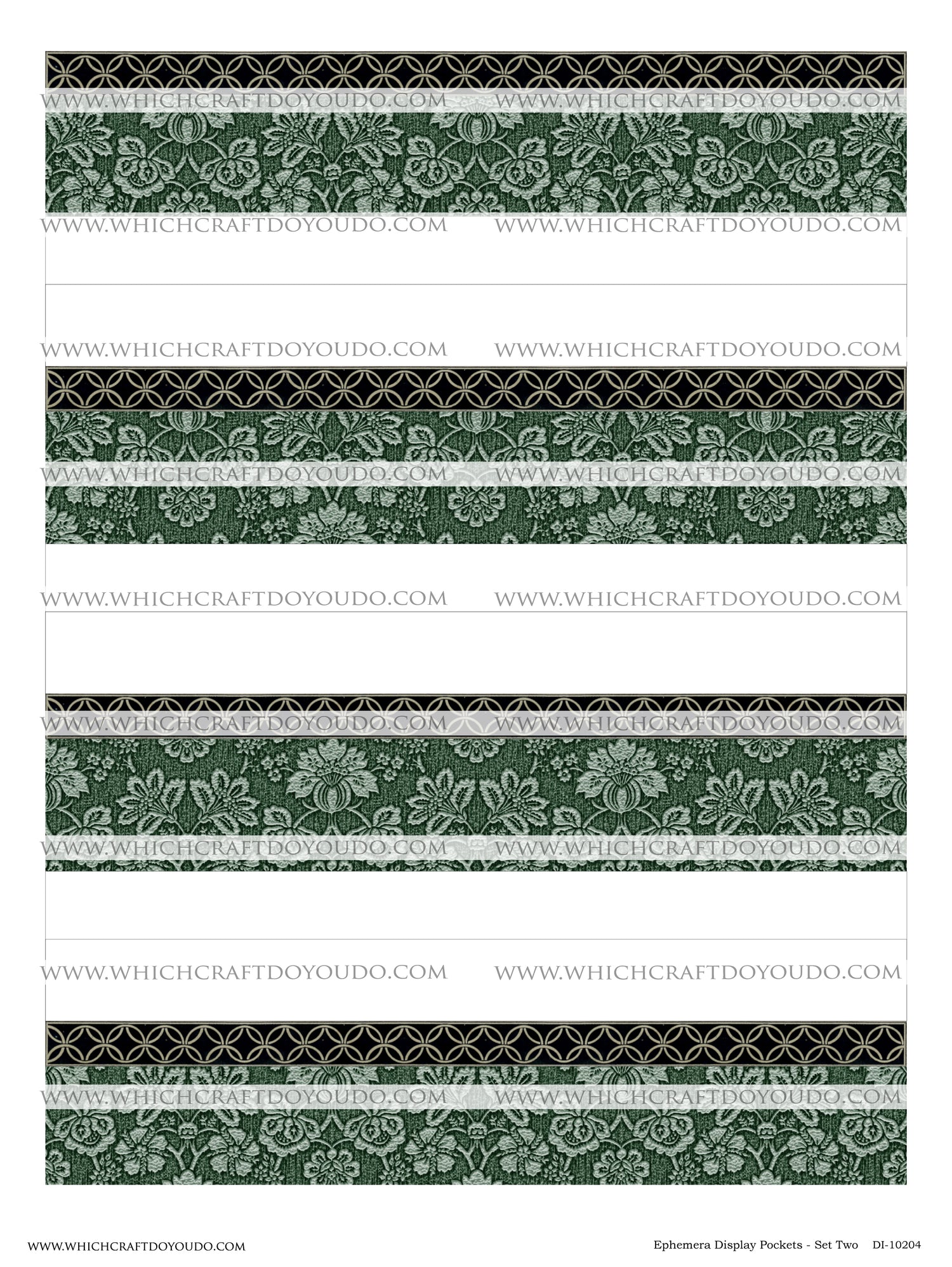 Ephemera Display Pockets - Set Two - DI-10204 - Digital Download