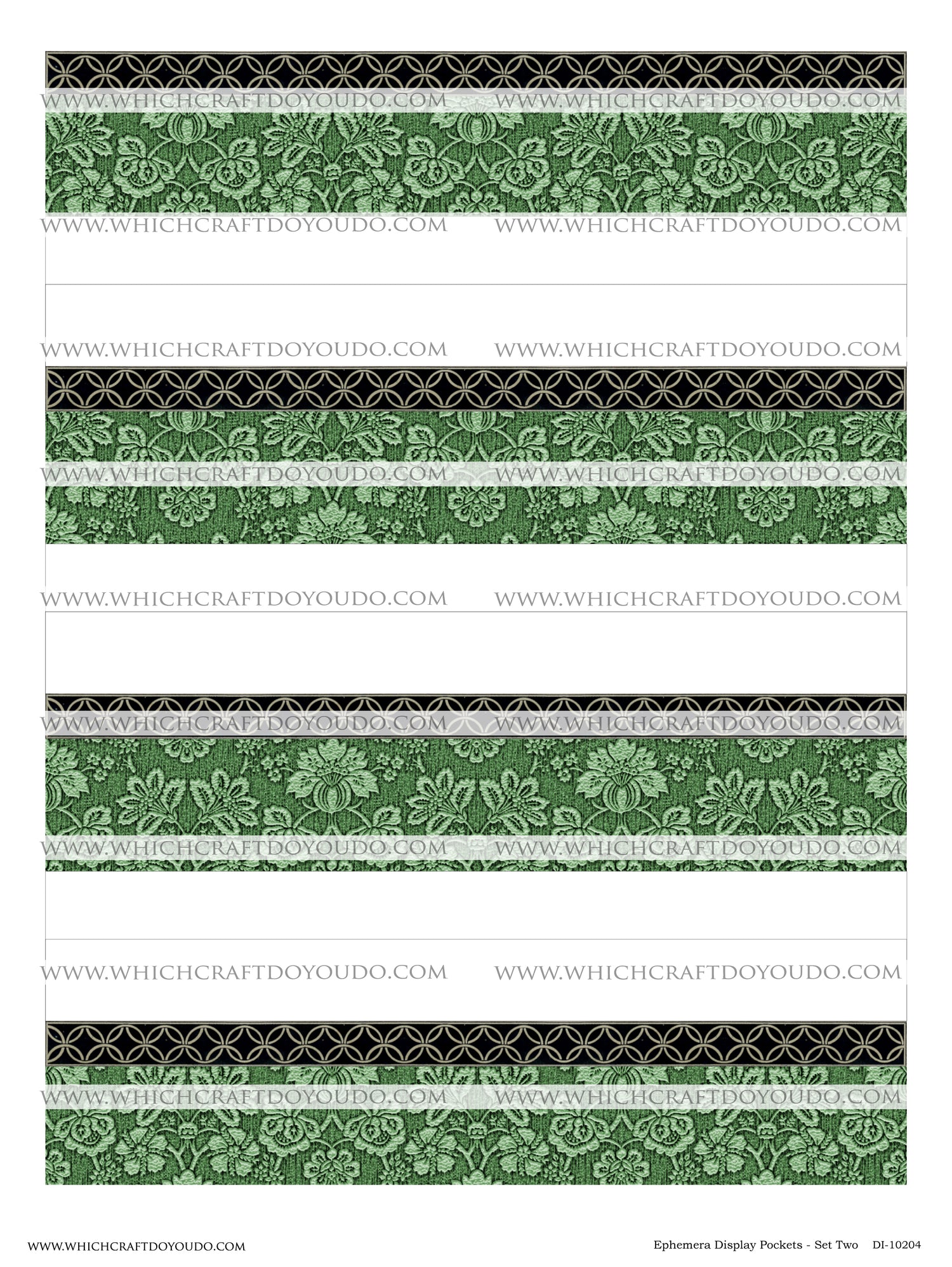 Ephemera Display Pockets - Set Two - DI-10204 - Digital Download