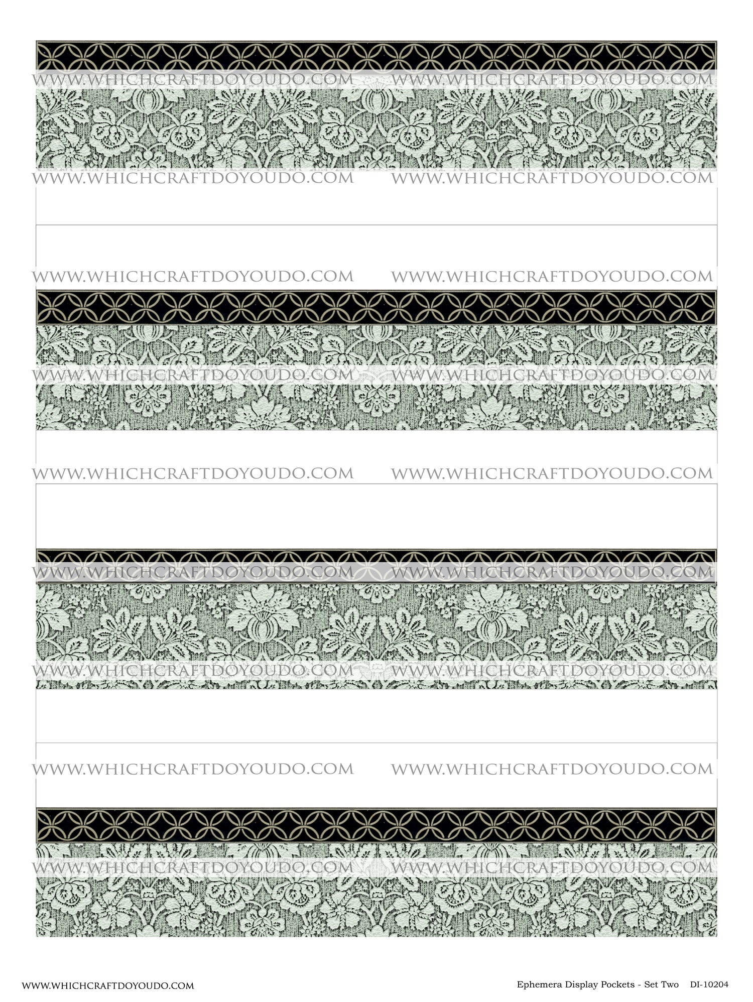 Ephemera Display Pockets - Set Two - DI-10204 - Digital Download