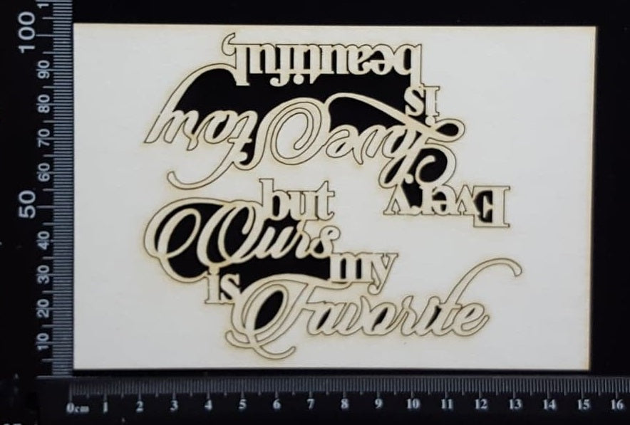 Every Love Story Title Set - White Chipboard