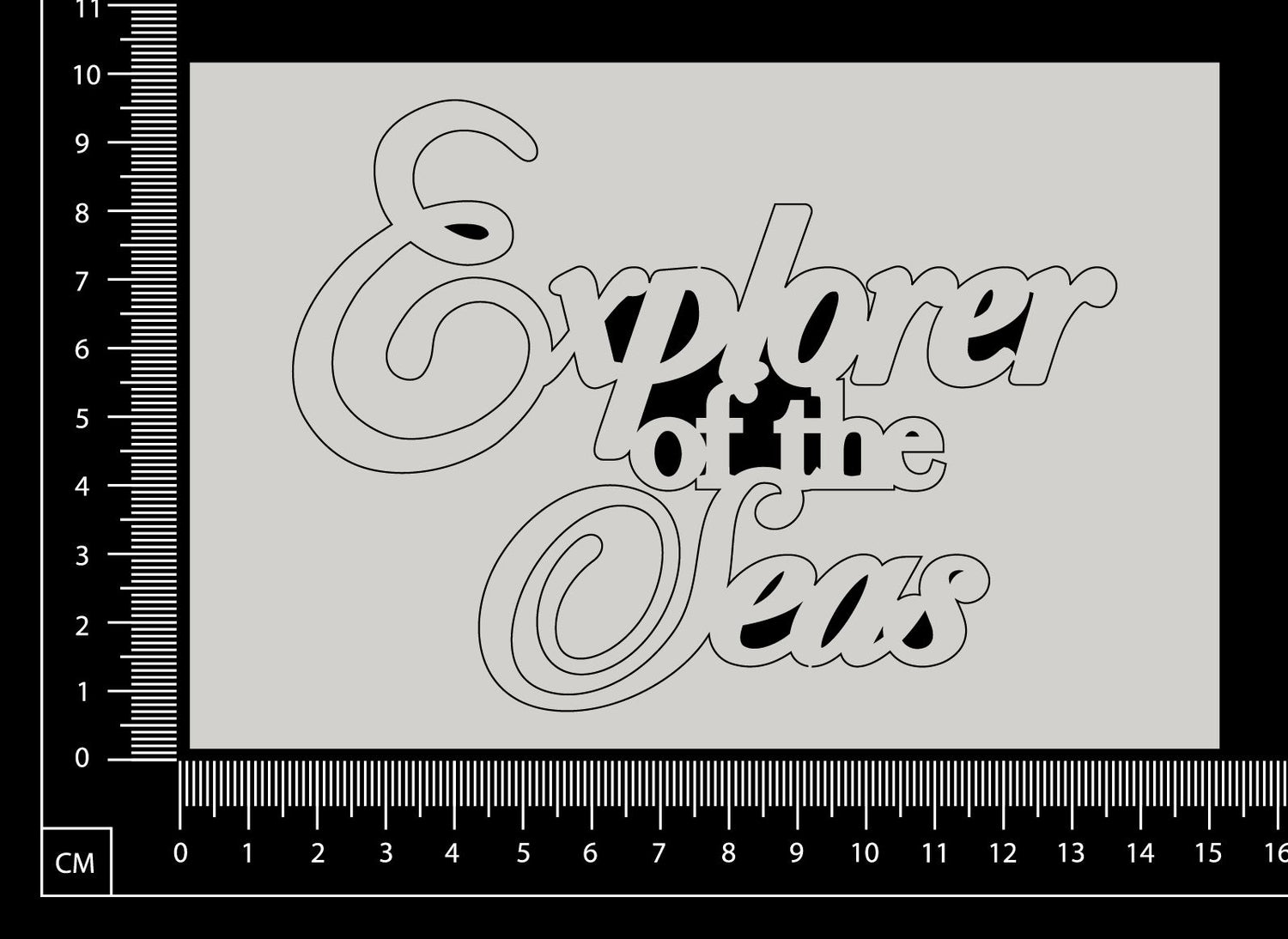 Explorer of the Seas - B - White Chipboard