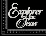 Explorer of the Seas - B - White Chipboard