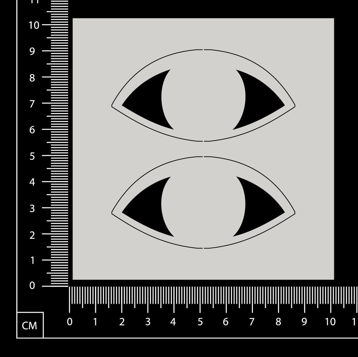 Eyes - Set A - White Chipboard