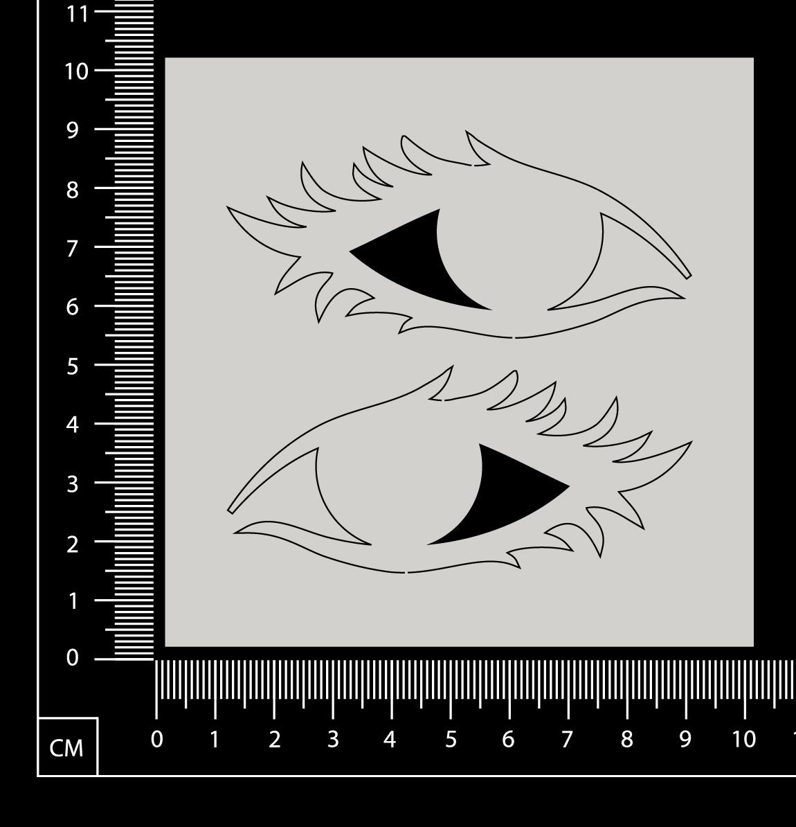 Eyes - Set B - White Chipboard