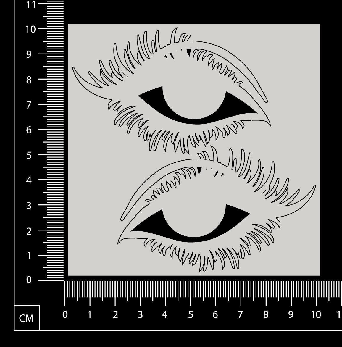 Eyes - Set C - White Chipboard