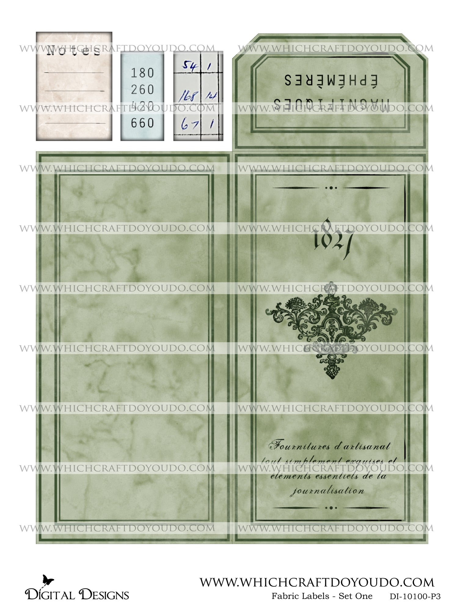 Fabric Labels - Set One - DI-10100 - Digital Download