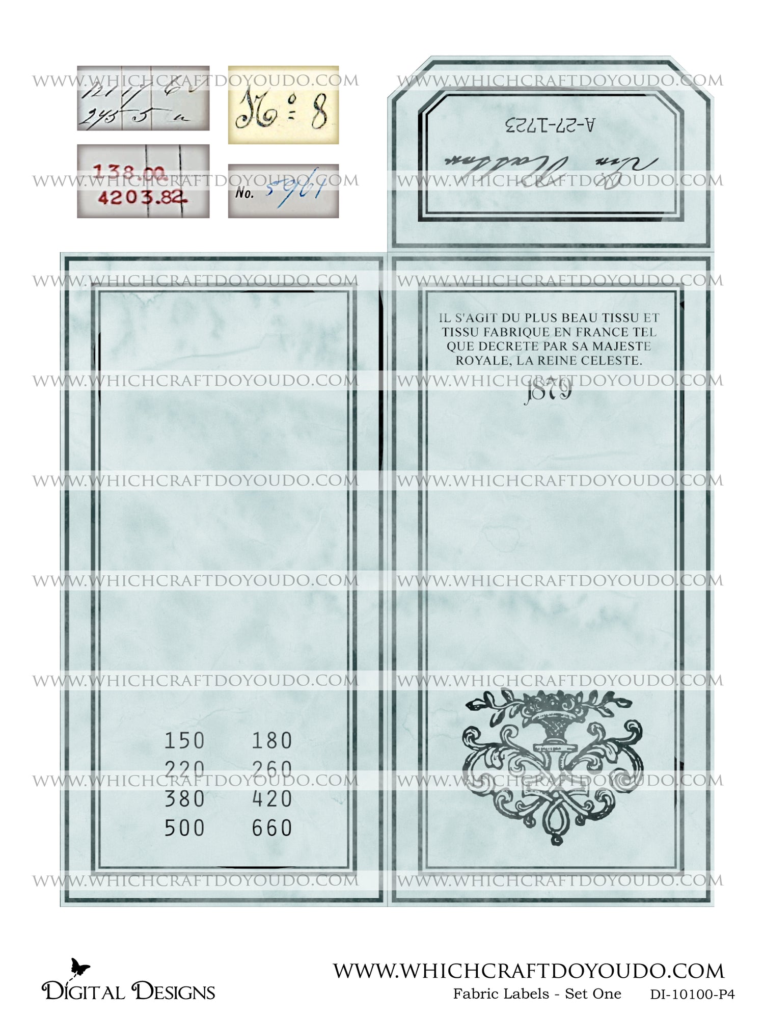 Fabric Labels - Set One - DI-10100 - Digital Download