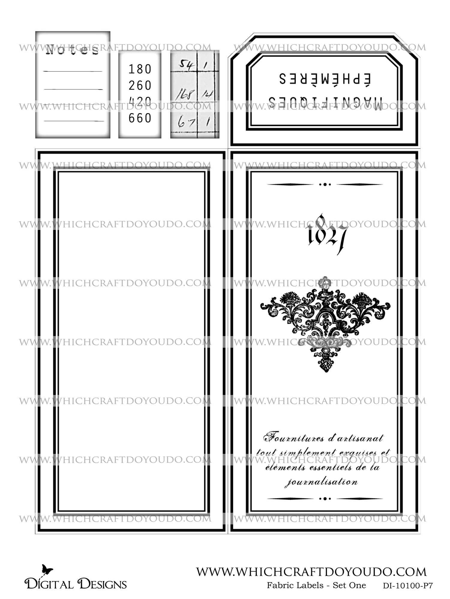 Fabric Labels - Set One - DI-10100 - Digital Download