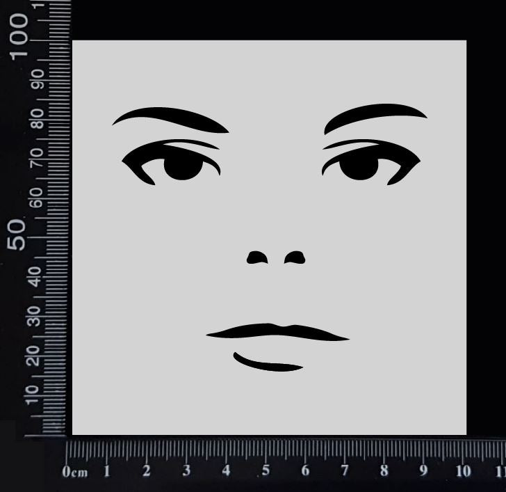 Face - B - Stencil - 100mm x 100mm