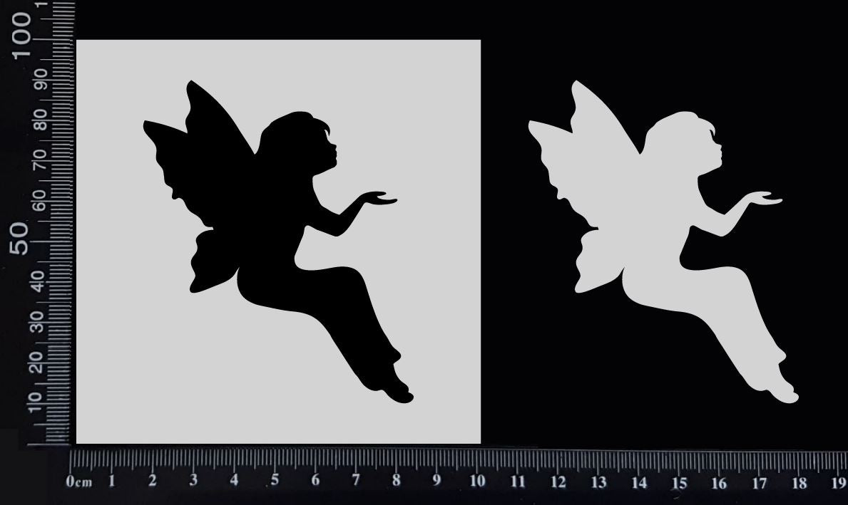 Fairy - D - Stencil - 100mm x 100mm