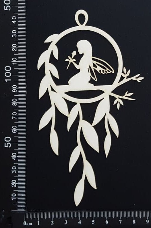 Fairy Dreamcatcher - E - White Chipboard