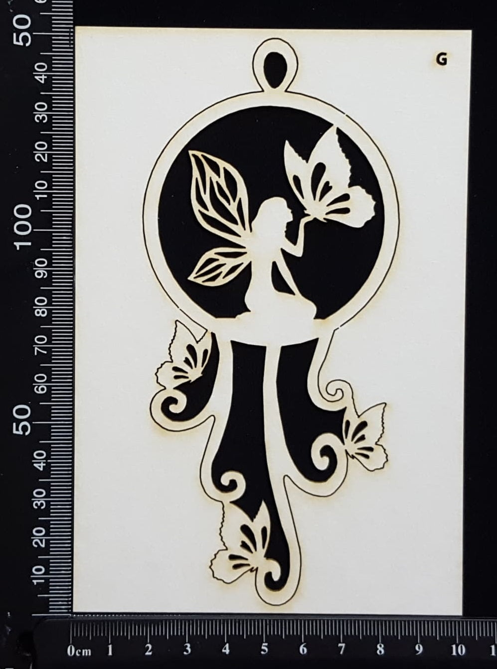 Fairy Dreamcatcher - G - White Chipboard