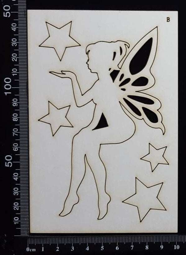 Fairy Set - AB - White Chipboard