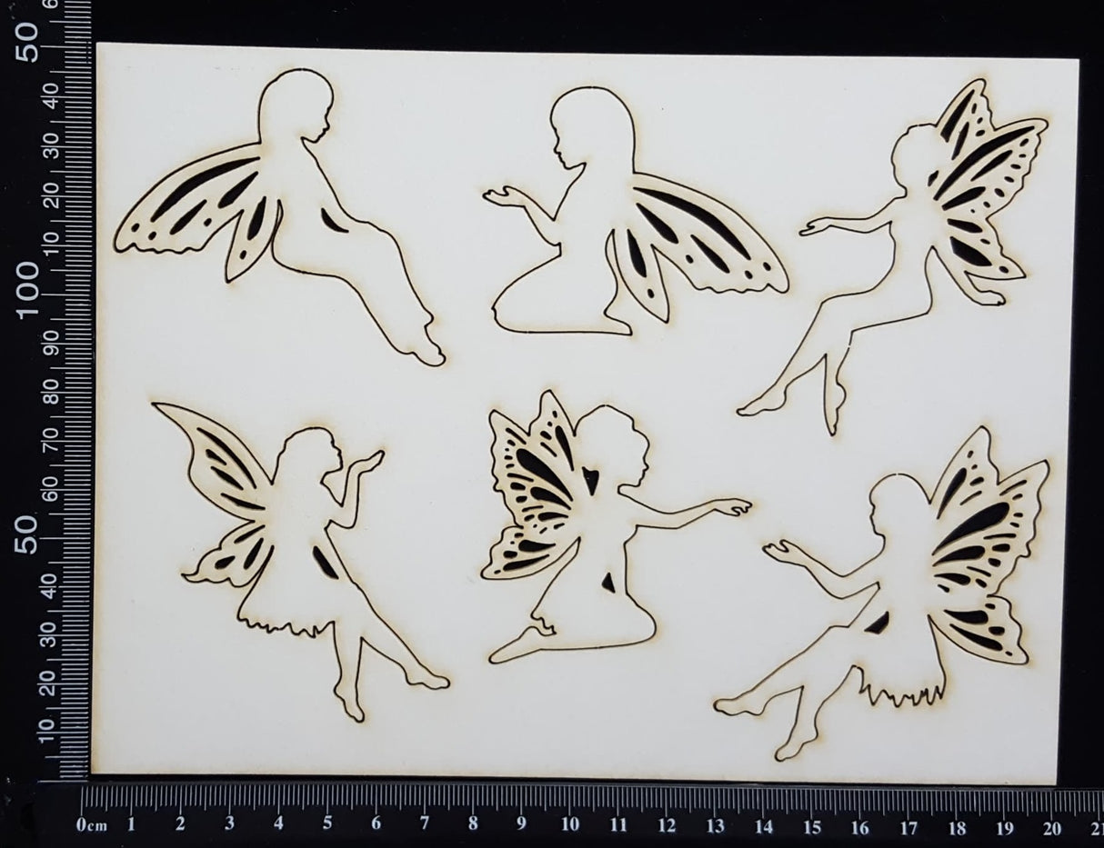 Fairy Set - DF - White Chipboard