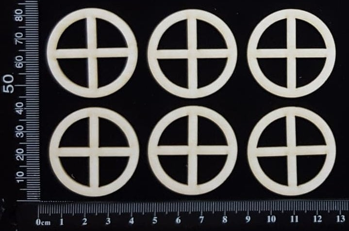 Fairy Windows Set - E - White Chipboard