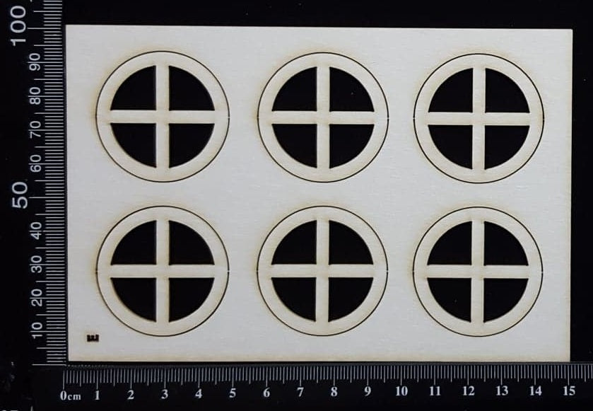 Fairy Windows Set - E - White Chipboard