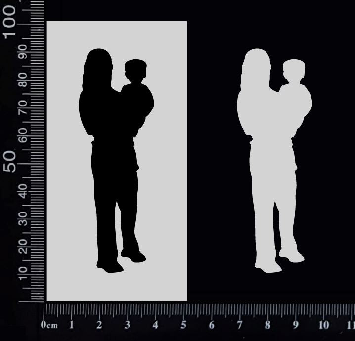 Family - C - Stencil - 50mm x 100mm