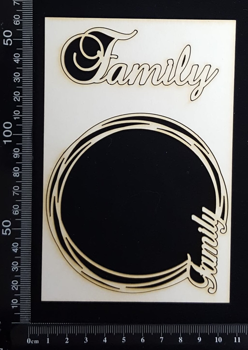 Family Frame Set - Small - White Chipboard