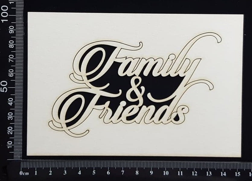 Family and Friends - B - White Chipboard