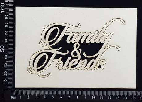 Family and Friends - B - White Chipboard