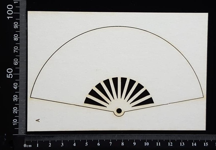 Fan - A - Large - White Chipboard