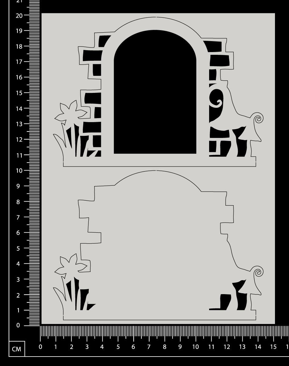 Fantasy Portal - CD - Small - Layering Set - White Chipboard