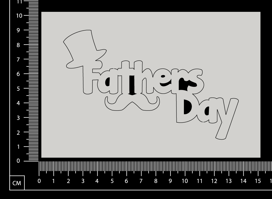 Fathers Day - B - White Chipboard