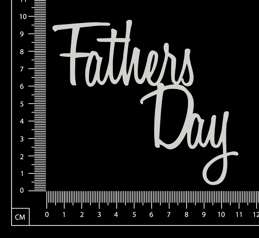 Fathers Day - D - White Chipboard
