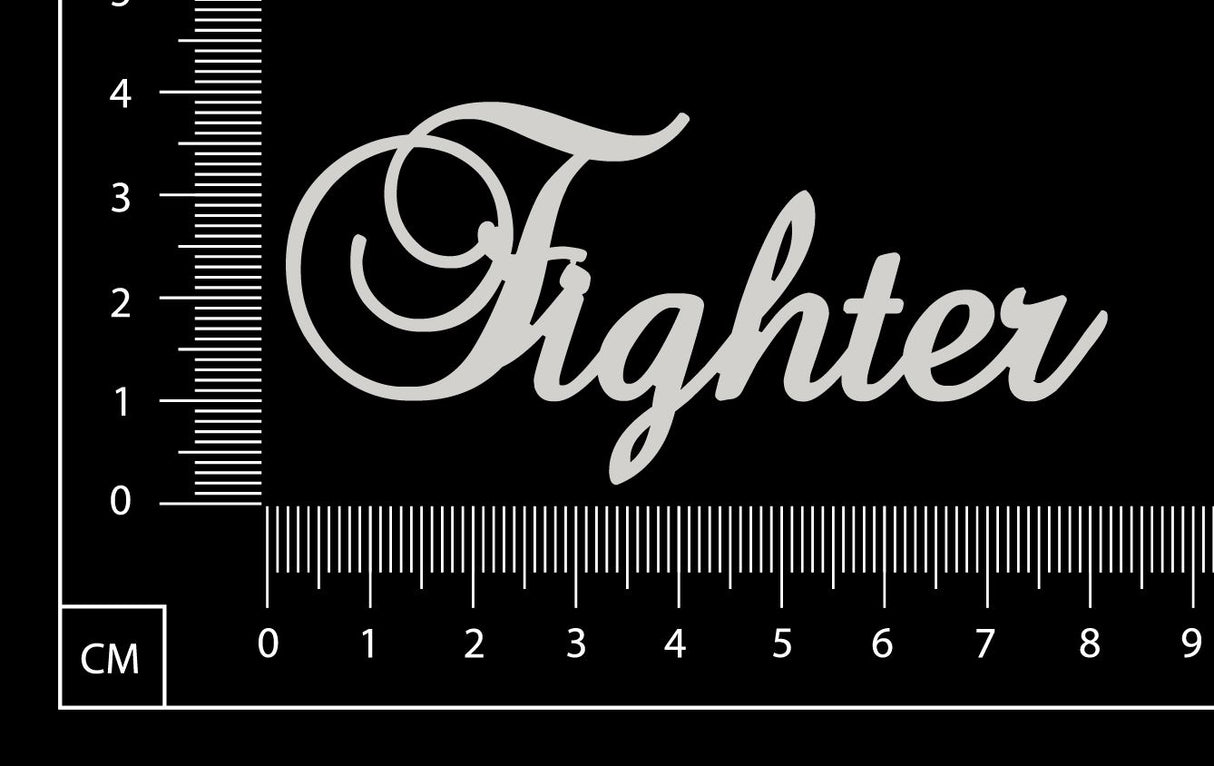 Elegant Word - Fighter - White Chipboard