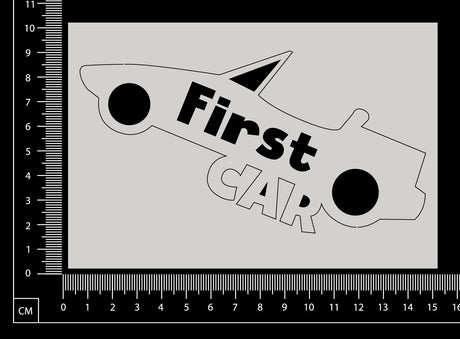 First Car - White Chipboard