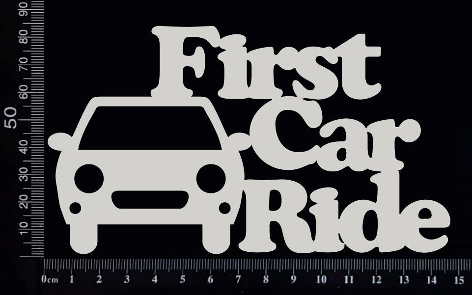 First Car Ride - A - White Chipboard