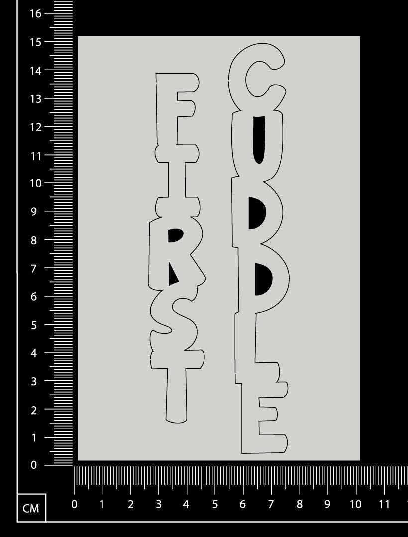 First Cuddle - White Chipboard