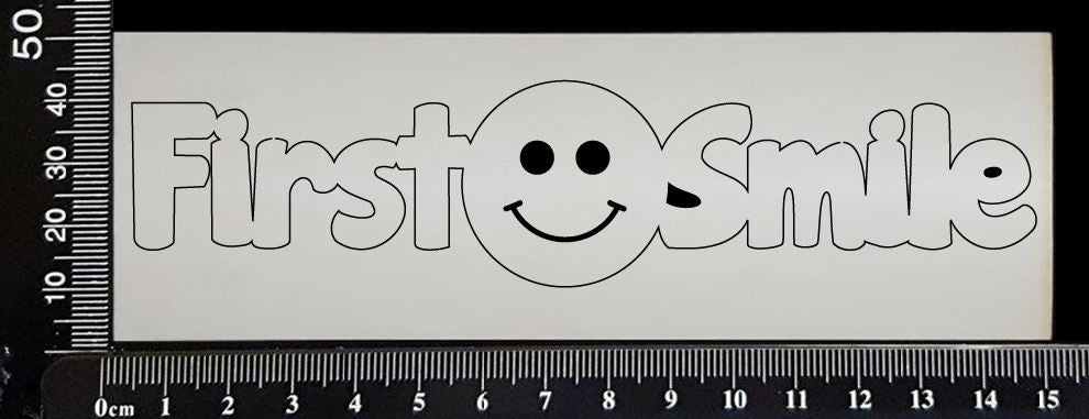 First Smile - B - White Chipboard