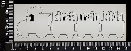First Train Ride - White Chipboard
