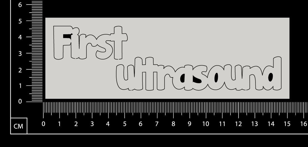 First ultrasound - White Chipboard