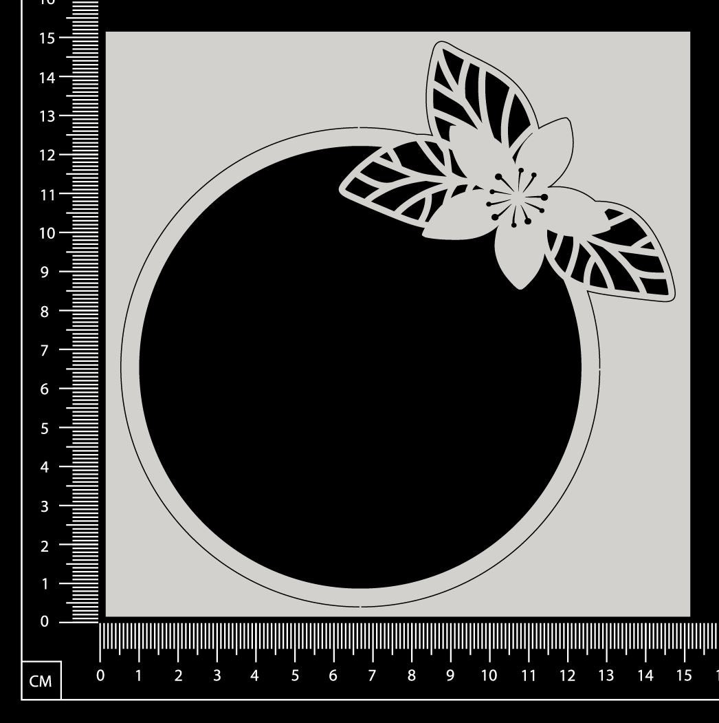 Flower Frame - White Chipboard