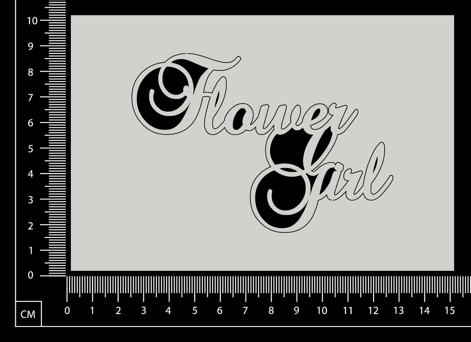 Flower Girl - White Chipboard