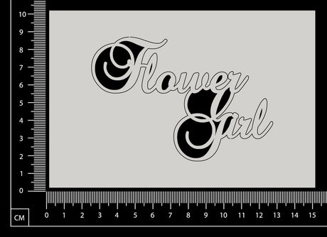 Flower Girl - White Chipboard