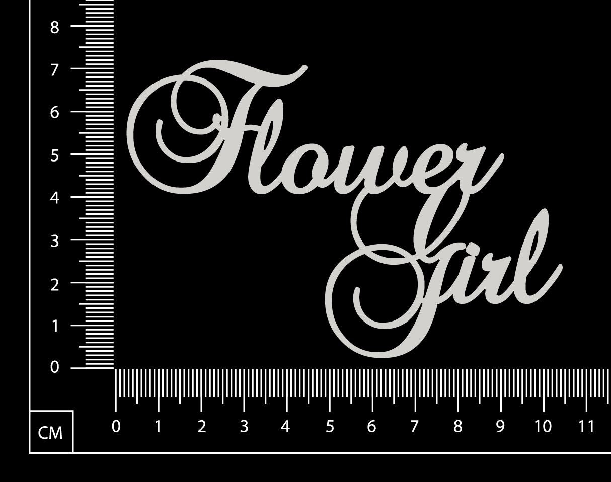 Flower Girl - White Chipboard