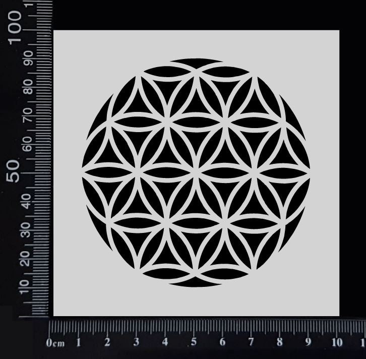 Flower of Life - A - Stencil - 100mm x 100mm