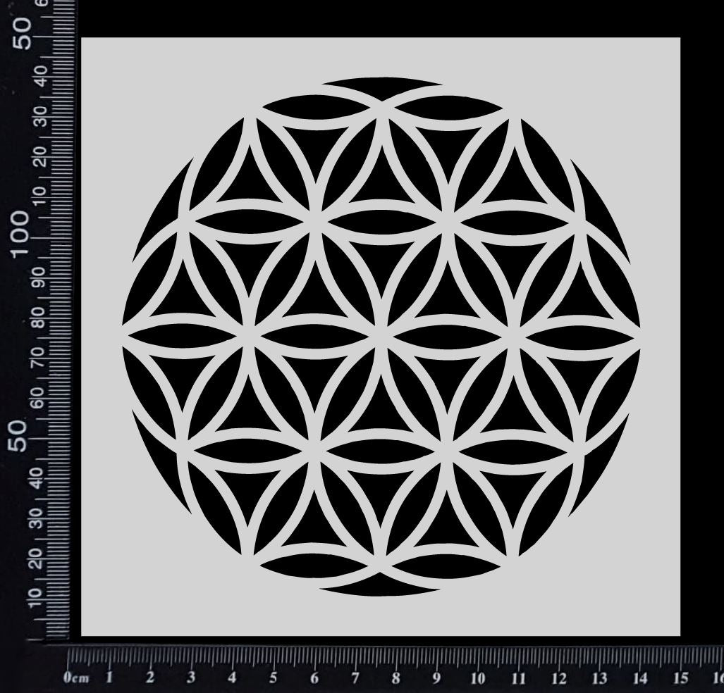 Flower of Life - A - Stencil - 150mm x 150mm