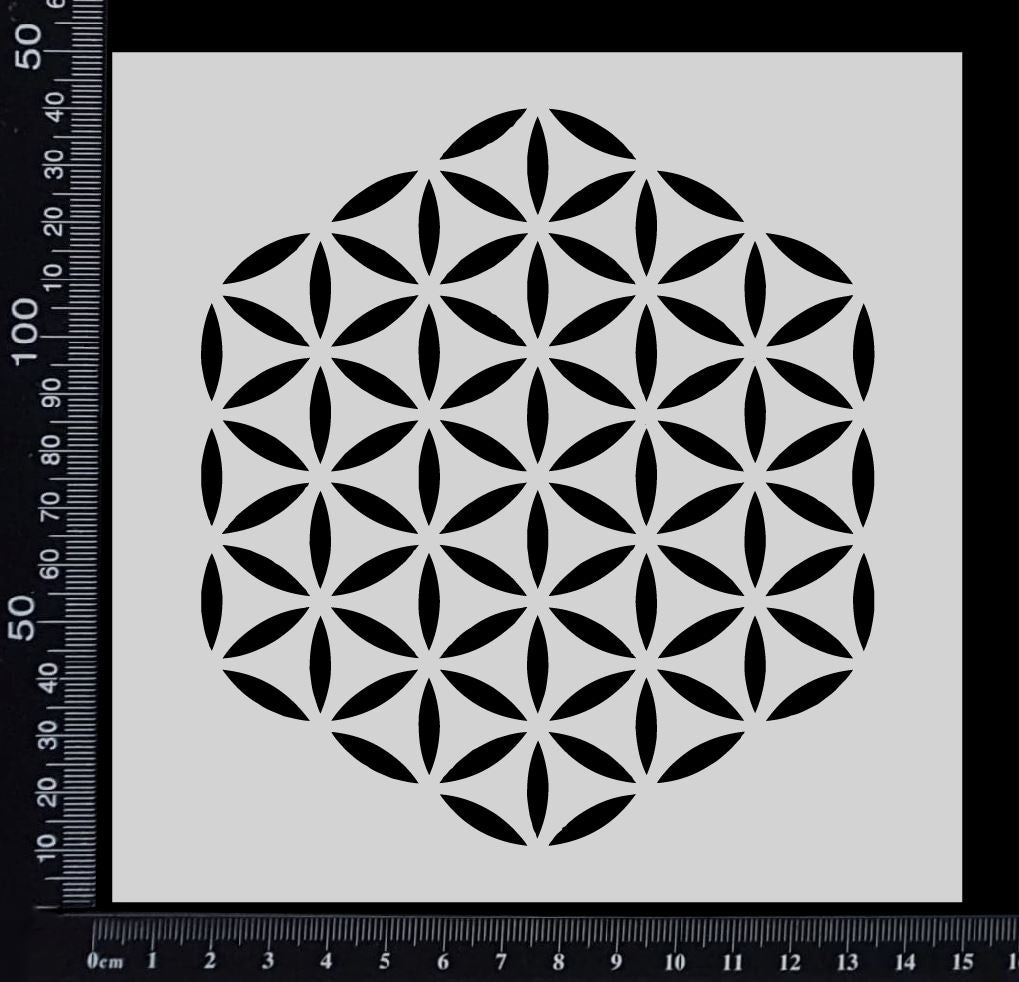 Flower of Life - B - Stencil - 150mm x 150mm