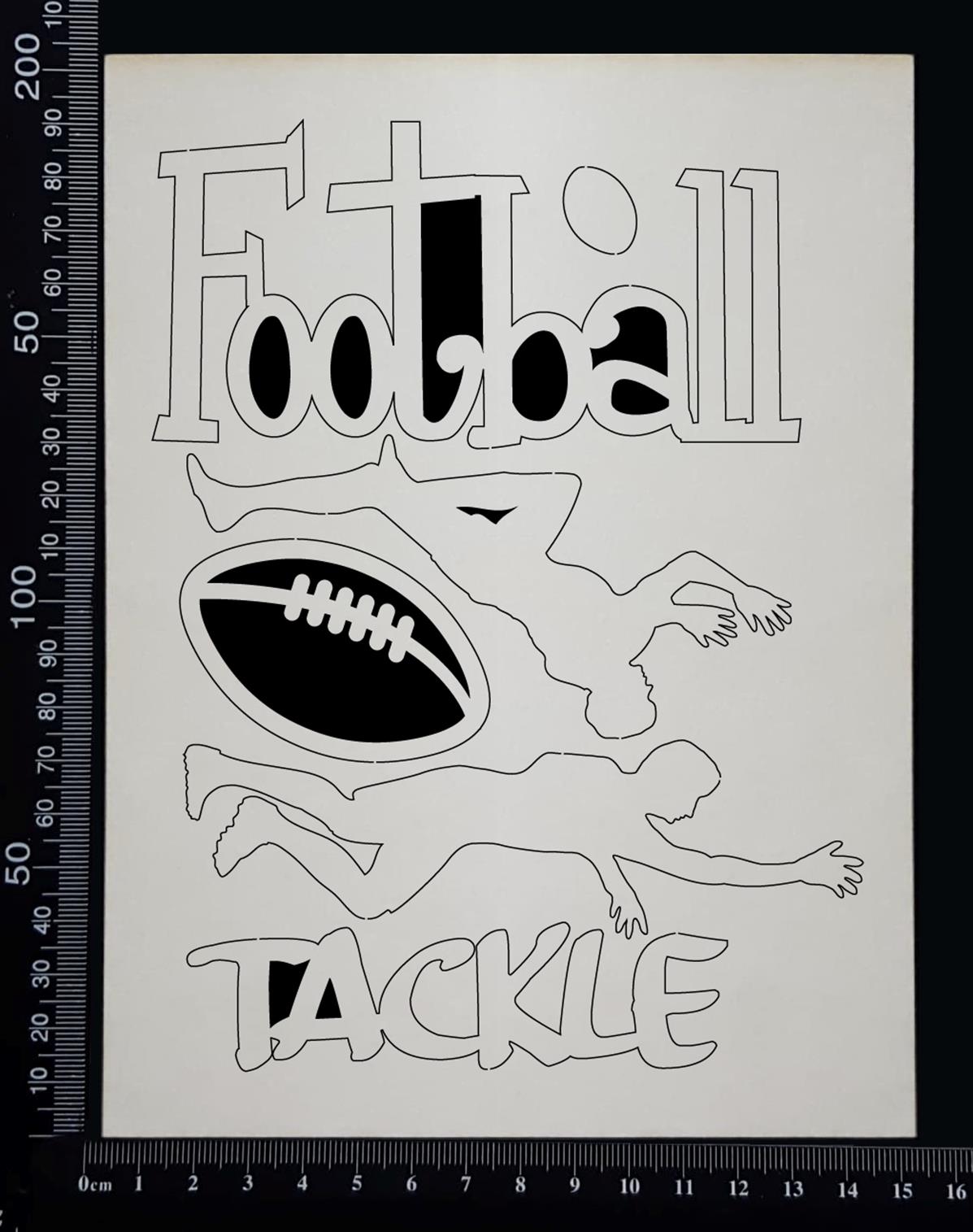 Football Elements Set - E - White Chipboard