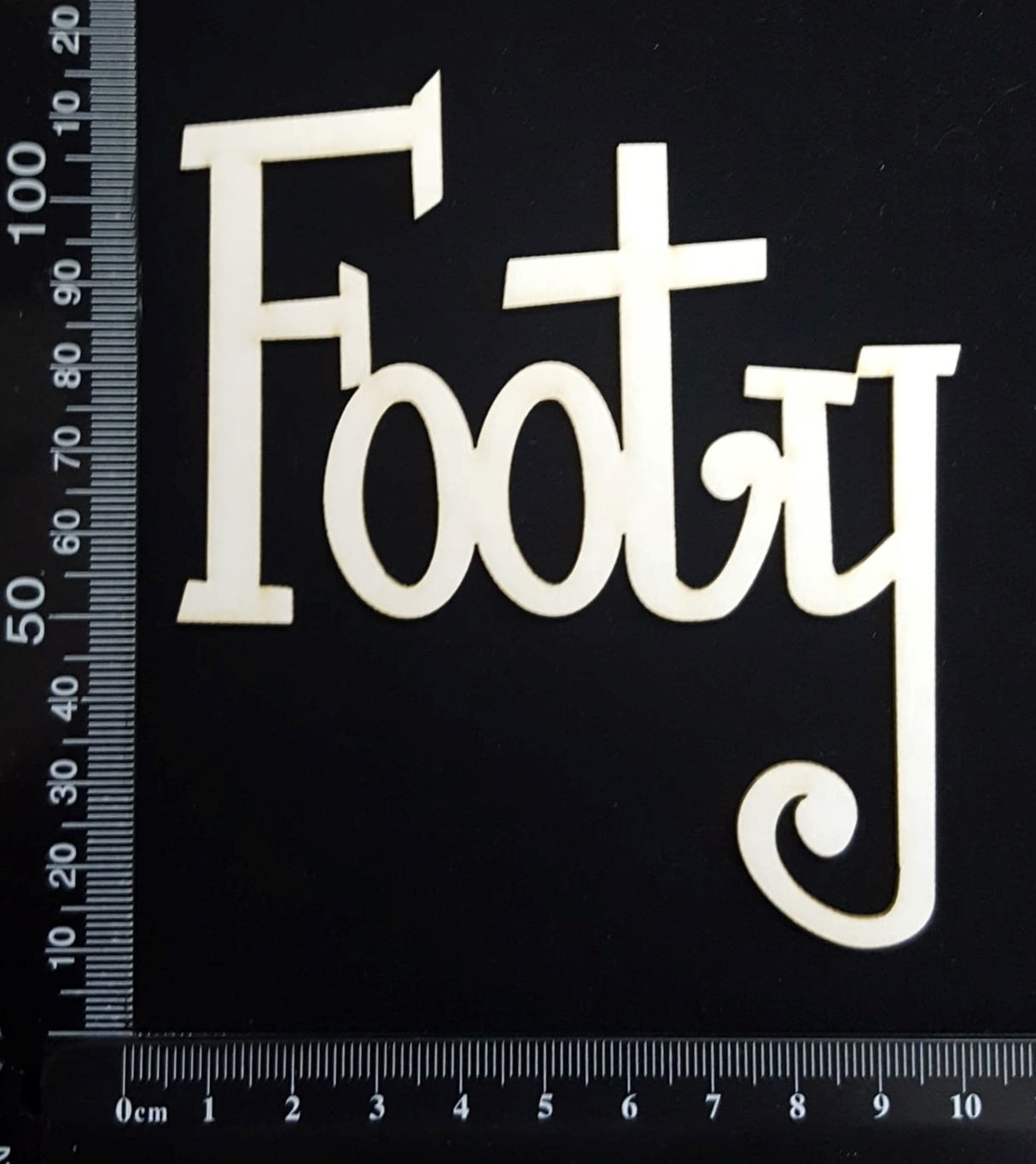 Footy - White Chipboard