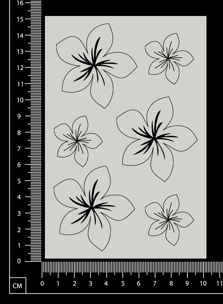 Frangipanis - White Chipboard